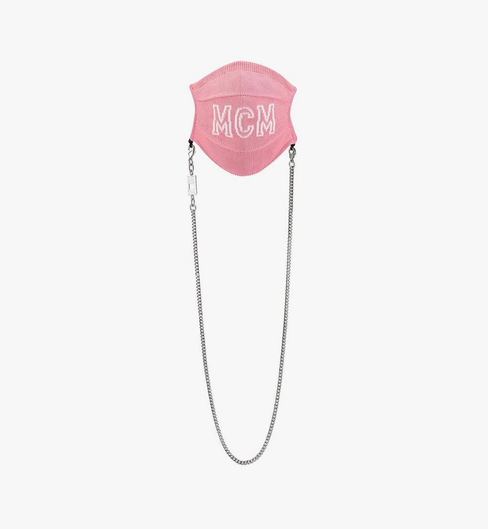 Logo Knit Face Accessory with Chain 1
